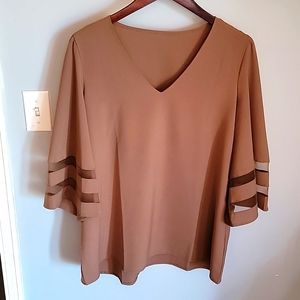 Shein blouse, brown, XL